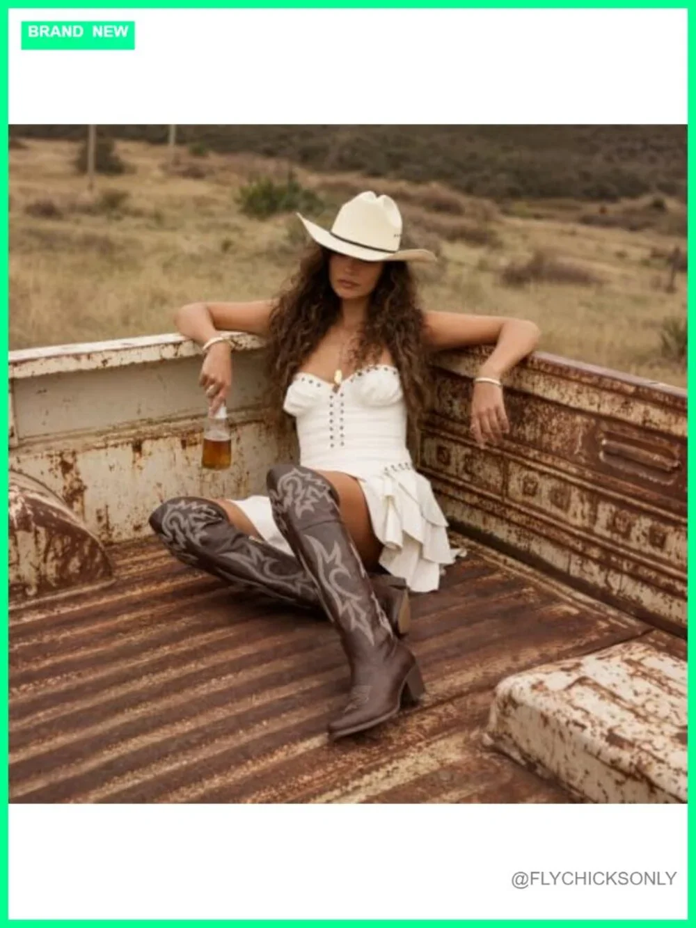 Over The Knee Cowboy Boots Women Pointed Toe Western Boots Chunky Heel Side Zip